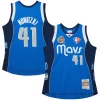 Dirk Nowitzki Dallas Mavericks Unisex Hall of Fame Class Superbe of 2023 Throwback Swingman Jersey Blue