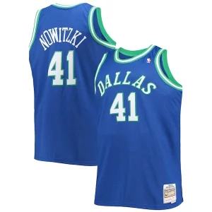 Dirk Refiné Nowitzki Dallas Mavericks Big & Tall 1998/99 Hardwood Classics Swingman Jersey Blue