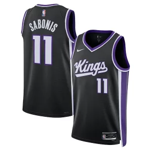 Domantas Sabonis Sacramento Gracieux Kings Nike Unisex Swingman Player Jersey Icon Edition Black