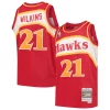 Dominique Personalisable Wilkins Atlanta Hawks Youth 1986/87 Hardwood Classics Swingman Throwback Jersey Red