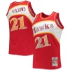 Dominique Wilkins Atlanta Hawks 1986/87 Hardwood Classics NBA 75th Anniversary Diamond Swingman Jersey Admirable Red