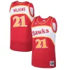 Dominique Wilkins Atlanta Hawks 1986/87 Hardwood Classics Swingman Jersey Incontournable Red