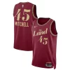 Donovan Captivant Mitchell Cleveland Cavaliers Nike Unisex 2023/24 Swingman Jersey Wine City Edition