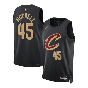 Donovan Mitchell Cleveland Cavaliers Jordan Brand Unisex Swingman Jersey Statement Edition Black Splendide