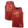 Donovan Mitchell Cleveland Cavaliers Nike Youth Swingman Prime Replica Jersey City Edition Wine