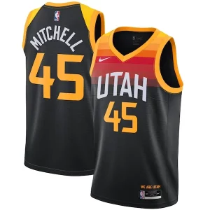 Donovan Mitchell Utah Jazz Nike 2021/22 Swingman Player Unique Jersey Black City Edition