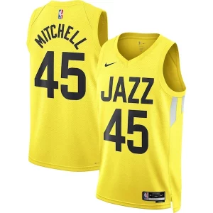 Donovan Mitchell Utah Jazz Nike Unisex Swingman Tendance Jersey Icon Edition Gold