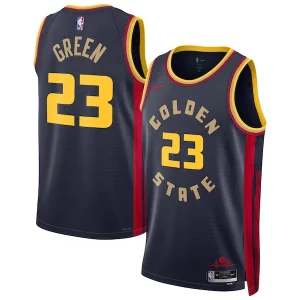 Draymond Green Golden Dashing State Warriors Nike Unisex 2024/25 Swingman Player Jersey City Edition Navy