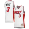 Dwyane Wade Miami Heat 2001/02 Hardwood Exclusif Classics Swingman Jersey White