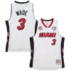 Dwyane Wade Vibrant Miami Heat Unisex Hall of Fame Class of 2023 Throwback Swingman Jersey White