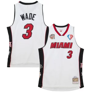 Dwyane Wade Vibrant Miami Heat Unisex Hall of Fame Class of 2023 Throwback Swingman Jersey White