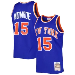 Earl Monroe New York Knicks 2001/02 Hardwood Uniques Classics Swingman Jersey Blue
