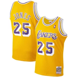 Ed Jones Los Angeles Lakers 1994/95 Hardwood Premium Classics Swingman Jersey Gold