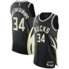 Giannis Antetokounmpo Exceptionnel Milwaukee Bucks Jordan Brand Authentic Player Jersey Statement Edition Black