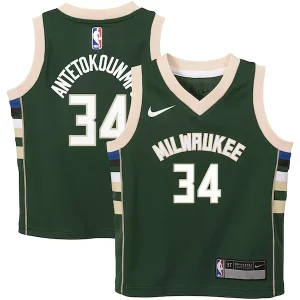 Giannis Antetokounmpo Milwaukee Bucks Nike Toddler Swingman Notable Player Jersey Icon Edition Green