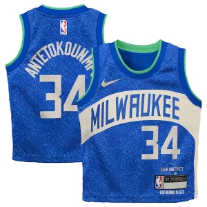 Giannis Antetokounmpo Milwaukee Bucks Nike Toddler Swingman Replica Jersey City Edition Charming Royal