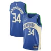 Giannis Antetokounmpo Milwaukee Bucks Nike Unisex 2023/24 Admirable Swingman Jersey Blue City Edition