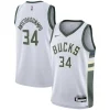 Giannis Antetokounmpo Milwaukee Bucks Nike Youth Swingman Jersey Association Edition Commémoratif White