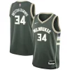 Giannis Antetokounmpo Milwaukee Bucks Nike Youth Swingman Jersey Icon Confortable Edition Hunter Green