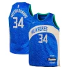 Giannis Antetokounmpo Milwaukee Prime Bucks Nike Youth Swingman Replica Jersey City Edition Royal