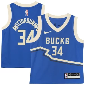 Giannis Antetokounmpo Milwaukee Bucks Nike Toddler 2024/25 Swingman Player Jersey City Edition Royal Admirable