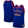 Golden State Warriors Hardwood Classics Team Heritage Exquisite Fashion Jersey Royal