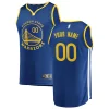 Golden State Warriors Youth 2019/20 Fast Break Custom Replica Jersey Royal Icon Edition Moderne