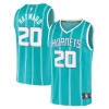 Gordon Hayward Charlotte Hornets 2020/21 Fast Break Replica Player Moderne Jersey Teal Icon Edition