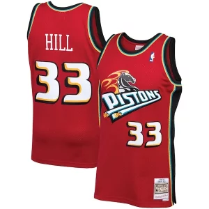 Grant Hill Detroit Bold Pistons 1999/00 Hardwood Classics Swingman Jersey Red