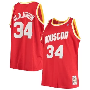 Hakeem Olajuwon Houston Rockets 1993/94 Big & Tall Hardwood Classics Swingman Jersey Splendide Red