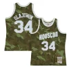 Hakeem Olajuwon Houston Rockets Hardwood Stylish Classics 1993/94 Ghost Green Swingman Jersey Camo