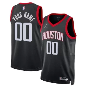 Houston Classique Rockets Jordan Brand Unisex 2022/23 Swingman Custom Jersey Statement Edition Black