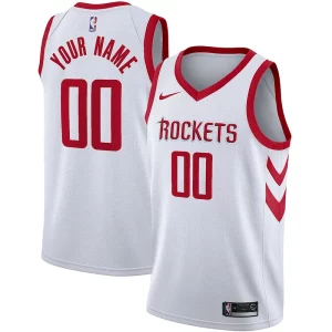 Houston Premium Rockets Nike Swingman Custom Jersey Association Edition White