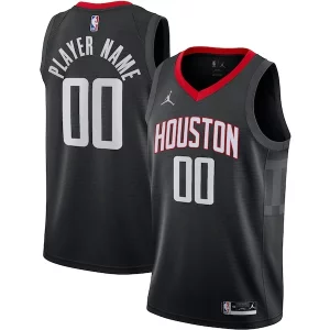 Houston Rockets Jordan Brand Swingman Custom Jersey Statement Personalisable Edition Black