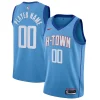 Houston Rockets Nike 2020/21 Swingman Custom Jersey Notable Blue City Edition