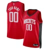 Houston Rockets Nike Dashing 2021/22 Diamond Swingman Custom Jersey Icon Edition Red