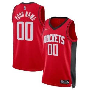 Houston Rockets Nike Dashing 2021/22 Diamond Swingman Custom Jersey Icon Edition Red