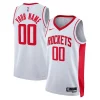 Houston Rockets Nike Unique Unisex Swingman Custom Jersey White Association Edition