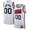 Houston Rockets Nike Unisex 2024/25 Custom Swingman Jersey City Classique Edition White