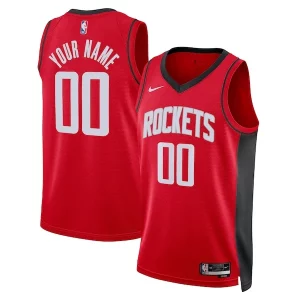 Houston Rockets Nike Unisex Swingman Custom Jersey Red Icon Personalisable Edition