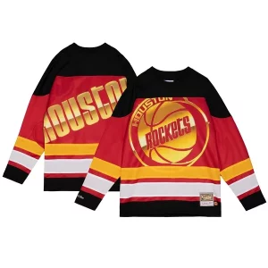 Houston Rockets Tendance Women's Hardwood Classics Big Face 4.0 Hockey Jersey Red