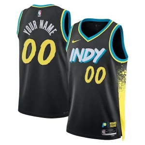 Indiana Collectible Pacers Nike Unisex 2023/24 Custom Swingman Jersey Black City Edition