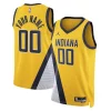 Indiana Pacers Jordan Brand Unisex 2022/23 Swingman Custom Tendance Jersey Statement Edition Yellow