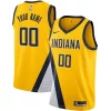 Indiana Pacers Nike 2019/20 Custom Exceptionnel Swingman Jersey Yellow Statement Edition