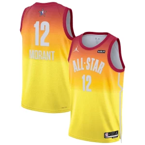 Ja Morant Jordan Brand 2023 NBA Exceptionnel All Star Game Swingman Jersey Orange