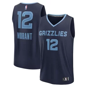 Ja Morant Memphis Grizzlies Youth Fast Break Replica Player Jersey Icon Edition Classique Navy