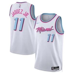 Jaime Jaquez Dashing Jr. Miami Heat Nike Unisex 2024/25 Swingman Player Jersey City Edition White