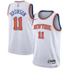Jalen Brunson New York Knicks Collectible Nike Youth Association Swingman Jersey White