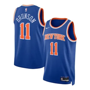 Jalen Brunson New York Knicks Nike Unisex Swingman Jersey Icon Superbe Edition Blue