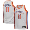 Jalen Brunson New York Knicks Nike Youth 2024/25 Exquisite Swingman Player Jersey City Edition White